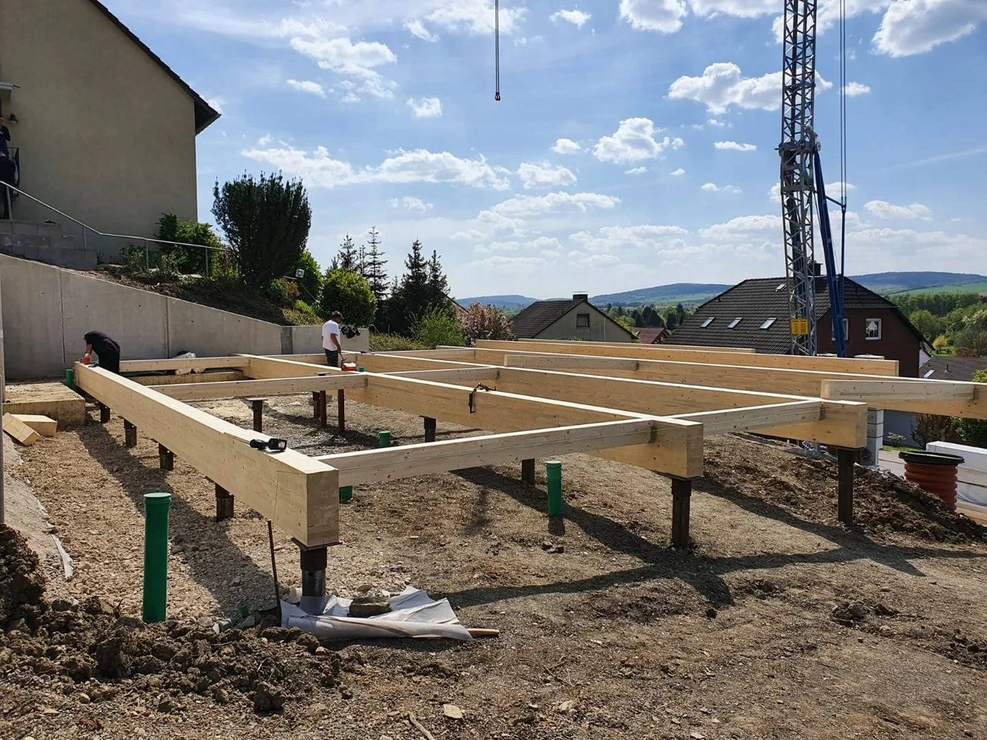 Pilots helicoïdals per a habitatges unifamiliars